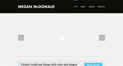 Desktop Screenshot of meganmcdonald.org