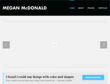 Tablet Screenshot of meganmcdonald.org